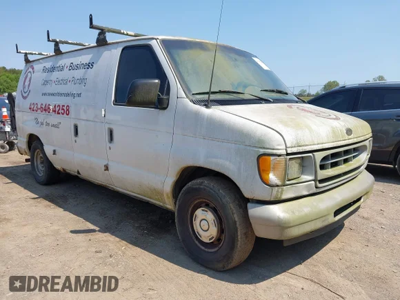 ✅ 2002 Ford Econoline Cargo • VIN: 1FTRE142X2HB34870 • Лот: 44795248. Опубліковано раніше на IAAI з пробігом 237 220 миль. Безкоштовний доступ до архіву аукціонних продажів зі США та докладний звіт про історію автомобіля на DreamBid. Зображення 1.