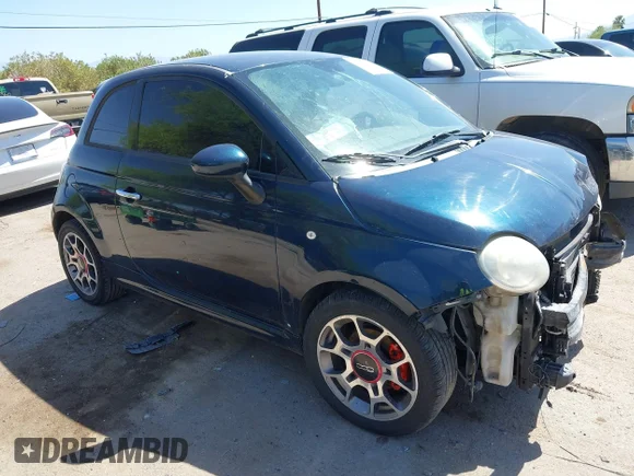✅ 2014 FIAT 500 Sport • VIN: 3C3CFFBR7ET252854 • Lot: 42840270. Wystawiony na IAAI z przebiegiem 289 298 mil. Bezpłatny archiwum sprzedaży aukcyjnych z USA i szczegółowy raport historii pojazdu na DreamBid. Zdjęcie 1.