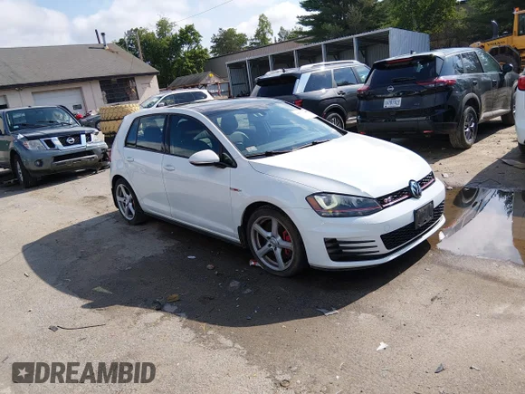 ✅ 2015 Volkswagen Golf GTI S • VIN: 3VW547AU2FM098536 • Lot: 45577764. Listed on IAAI with 143,576 mi. Free auction sales archive from the USA and detailed vehicle history report at DreamBid. Image 1.