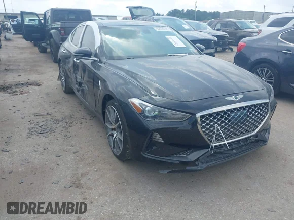✅ 2021 Genesis G70 3.3T • VIN: KMTG74LEXMU071473 • Lot: 42061698. Wystawiony na IAAI z przebiegiem 53 949 mil. Bezpłatny archiwum sprzedaży aukcyjnych z USA i szczegółowy raport historii pojazdu na DreamBid. Zdjęcie 1.