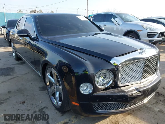 ✅ 2014 Bentley Mulsanne • VIN: SCBBB7ZH6EC019701 • Лот: 41612246. Опубліковано раніше на IAAI з пробігом 44 100 миль. Безкоштовний доступ до архіву аукціонних продажів зі США та докладний звіт про історію автомобіля на DreamBid. Зображення 1.