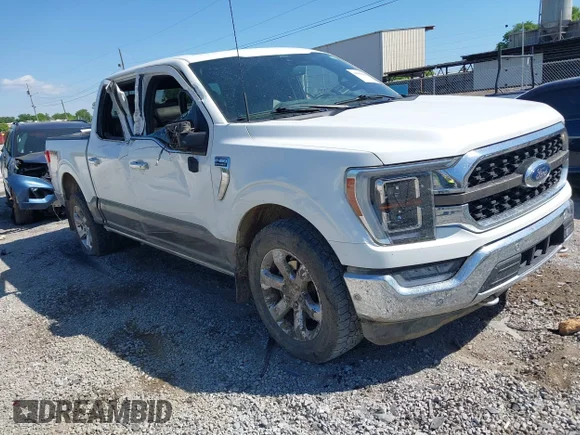 ✅ 2021 Ford F-150 XLT • VIN: 1FTFW1E82MFA47627 • Lot: 44860660. Listed on IAAI with 83,129 mi. Free auction sales archive from the USA and detailed vehicle history report at DreamBid. Image 1.