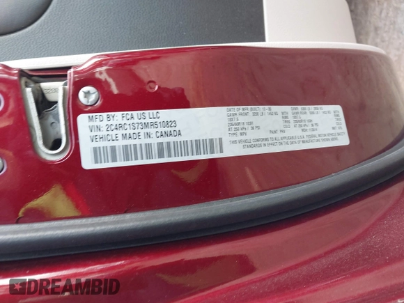 ✅ 2021 Chrysler Pacifica Hybrid Limited • VIN: 2C4RC1S73MR510823 • Lot: 44030590. Wystawiony na IAAI z przebiegiem 86 134 mil. Bezpłatny archiwum sprzedaży aukcyjnych z USA i szczegółowy raport historii pojazdu na DreamBid. Zdjęcie 9.