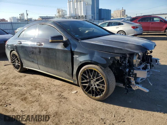 ✅ 2018 Mercedes-Benz CLA 45 AMG • VIN: WDDSJ5CB0JN668519 • Lot: 44824243. Listed on Copart with 44,098 mi. Free auction sales archive from the USA and detailed vehicle history report at DreamBid. Image 4.