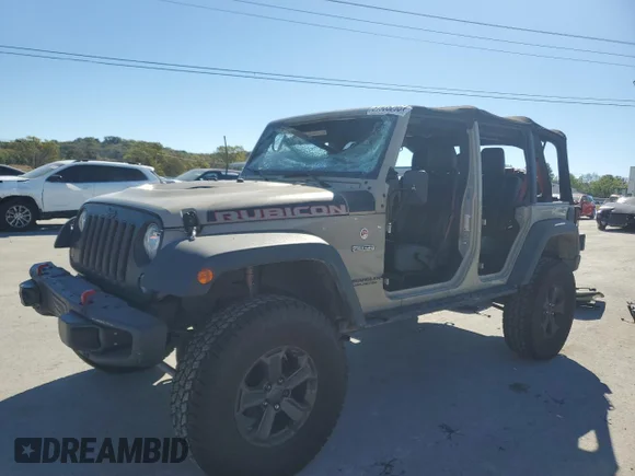 ✅ 2017 Jeep Wrangler Unlimited Rubicon Recon • VIN: 1C4BJWFG4HL627534 • Lot: 81935295. Wystawiony na Copart z przebiegiem 156 077 mil. Bezpłatny archiwum sprzedaży aukcyjnych z USA i szczegółowy raport historii pojazdu na DreamBid. Zdjęcie 1.