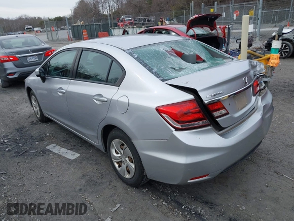 ✅ 2015 Honda Civic LX • VIN: 19XFB2F55FE072010 • Lot: 44393427. Wystawiony na IAAI z przebiegiem 125 539 mil. Bezpłatny archiwum sprzedaży aukcyjnych z USA i szczegółowy raport historii pojazdu na DreamBid. Zdjęcie 3.