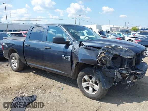 ✅ 2019 Ram 1500 Tradesman • VIN: 1C6RR7KG3KS504265 • Lot: 43184724. Listed on IAAI with 97,887 mi. Free auction sales archive from the USA and detailed vehicle history report at DreamBid. Image 1.
