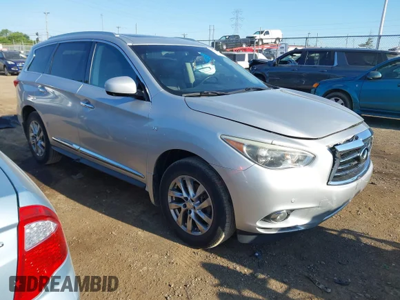 ✅ 2014 Infiniti QX60 • VIN: 5N1AL0MM1EC555582 • Лот: 45249988. Опубліковано раніше на IAAI з пробігом 182 738 миль. Безкоштовний доступ до архіву аукціонних продажів зі США та докладний звіт про історію автомобіля на DreamBid. Зображення 1.