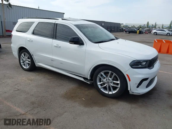 ✅ 2023 Dodge Durango GT • VIN: 1C4RDJDG4PC637152 • Лот: 43067574. Опубліковано раніше на IAAI з пробігом 45 441 миль. Безкоштовний доступ до архіву аукціонних продажів зі США та докладний звіт про історію автомобіля на DreamBid. Зображення 1.