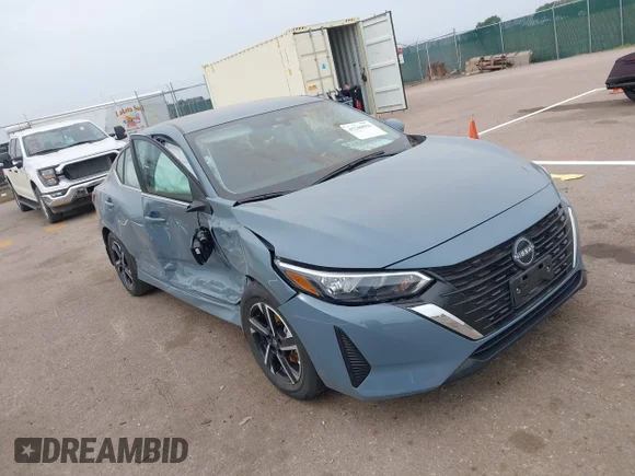 ✅ 2024 Nissan Sentra SV • VIN: 3N1AB8CV8RY383969 • Lot: 45240026. Wystawiony na IAAI z przebiegiem 10 016 mil. Bezpłatny archiwum sprzedaży aukcyjnych z USA i szczegółowy raport historii pojazdu na DreamBid. Zdjęcie 1.