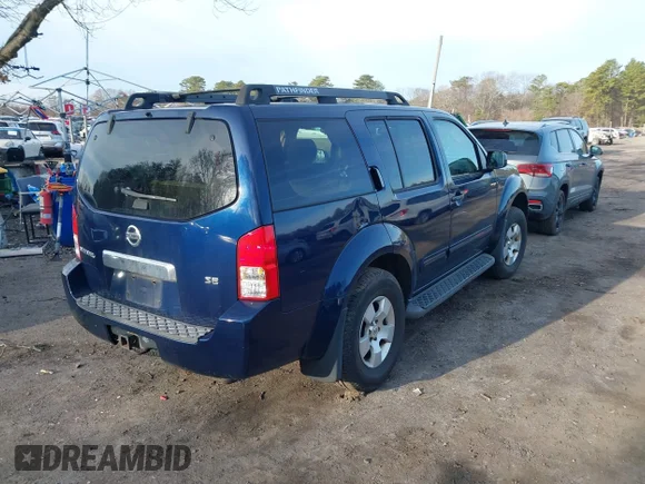✅ 2007 Nissan Pathfinder LE • VIN: 5N1AR18W17C625682 • Lot: 44580777. Wystawiony na IAAI z przebiegiem 172 326 mil. Bezpłatny archiwum sprzedaży aukcyjnych z USA i szczegółowy raport historii pojazdu na DreamBid. Zdjęcie 4.
