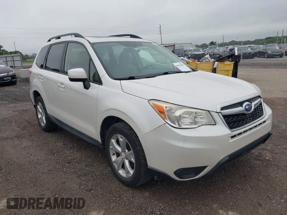 ✅ 2015 Subaru Forester Premium • VIN: JF2SJADCXFH454090 • Лот: 45438060. Опубліковано раніше на IAAI з пробігом 161 128 миль. Безкоштовний доступ до архіву аукціонних продажів зі США та докладний звіт про історію автомобіля на DreamBid. Зображення 1.