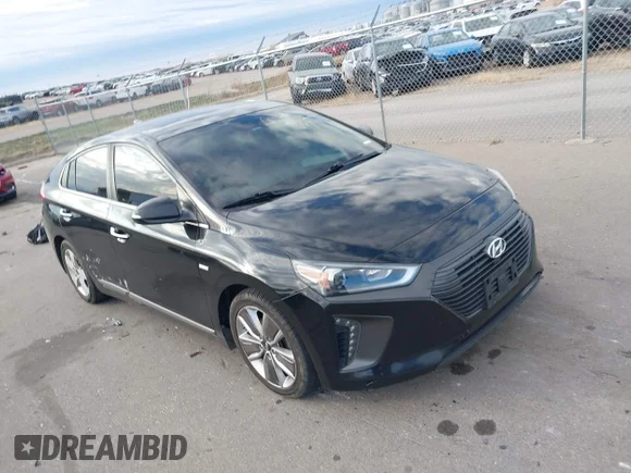 ✅ 2018 Hyundai Ioniq Limited • VIN: KMHC85LC4JU065125 • Лот: 43702538. Опубликован ранее на IAAI с пробегом 186 728 миль. Бесплатный доступ к архиву аукционных продаж из США и подробный отчёт об истории автомобиля на DreamBid. Изображение 1.