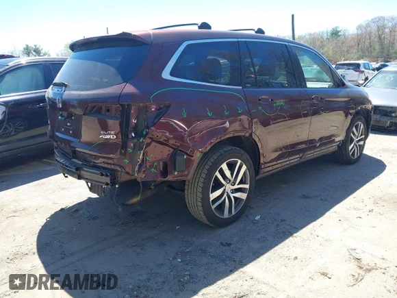 ✅ 2016 Honda Pilot Elite • VIN: 5FNYF6H05GB128402 • Lot: 44959070. Wystawiony na IAAI z przebiegiem 95 098 mil. Bezpłatny archiwum sprzedaży aukcyjnych z USA i szczegółowy raport historii pojazdu na DreamBid. Zdjęcie 4.
