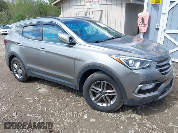 ✅ 2018 Hyundai Santa Fe 2.4L • VIN: 5XYZUDLB1JG529615 • Lot: 45062682. Listed on IAAI with 111,577 mi. Free auction sales archive from the USA and detailed vehicle history report at DreamBid. Image 1.