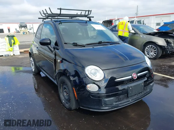 ✅ 2015 FIAT 500 Pop • VIN: 3C3CFFAR3FT750374 • Лот: 43034196. Опубліковано раніше на IAAI з пробігом 108 333 миль. Безкоштовний доступ до архіву аукціонних продажів зі США та докладний звіт про історію автомобіля на DreamBid. Зображення 1.