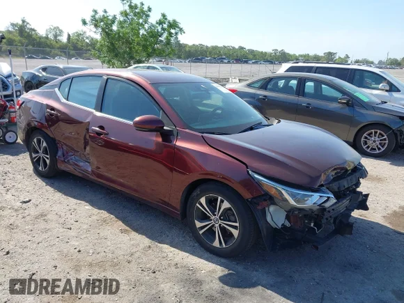 ✅ 2021 Nissan Sentra SV • VIN: 3N1AB8CV7MY292930 • Lot: 44896535. Wystawiony na IAAI z przebiegiem 83 562 mil. Bezpłatny archiwum sprzedaży aukcyjnych z USA i szczegółowy raport historii pojazdu na DreamBid. Zdjęcie 1.