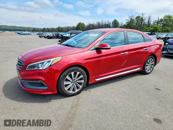 ✅ 2017 Hyundai Sonata Sport • VIN: 5NPE34AFXHH454522 • Лот: 59833836. Опубликован ранее на Copart с пробегом 132 559 миль. Бесплатный доступ к архиву аукционных продаж из США и подробный отчёт об истории автомобиля на DreamBid. Изображение 1.