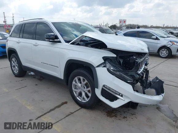 ✅ 2022 Jeep Grand Cherokee Limited • VIN: 1C4RJGBGXN8596508 • Лот: 44389414. Опубліковано раніше на IAAI з пробігом 20 451 миль. Безкоштовний доступ до архіву аукціонних продажів зі США та докладний звіт про історію автомобіля на DreamBid. Зображення 1.