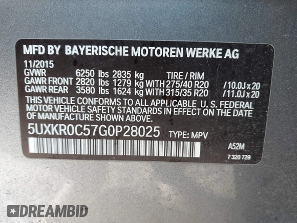 ✅ 2016 BMW X5 xDrive35i • VIN: 5UXKR0C57G0P28025 • Lot: 44304450. Wystawiony na IAAI z przebiegiem 98 587 mil. Bezpłatny archiwum sprzedaży aukcyjnych z USA i szczegółowy raport historii pojazdu na DreamBid. Zdjęcie 9.