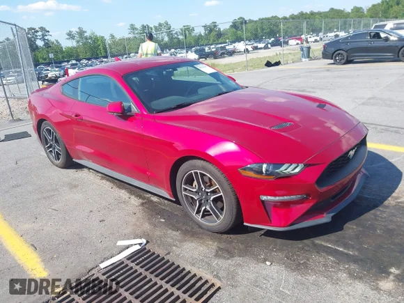 ✅ 2020 Ford Mustang EcoBoost • VIN: 1FA6P8THXL5186097 • Лот: 45111667. Опубліковано раніше на IAAI з пробігом 58 339 миль. Безкоштовний доступ до архіву аукціонних продажів зі США та докладний звіт про історію автомобіля на DreamBid. Зображення 1.