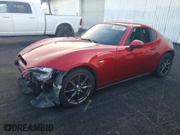 ✅ 2017 Mazda MX-5 Miata Grand Touring • VIN: JM1NDAM71H0105455 • Лот: 78166035. Опубліковано раніше на Copart з пробігом 77 502 миль. Безкоштовний доступ до архіву аукціонних продажів зі США та докладний звіт про історію автомобіля на DreamBid. Зображення 1.