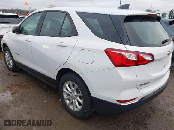 ✅ 2018 Chevrolet Equinox LS • VIN: 3GNAXREV8JS590104 • Lot: 44109928. Listed on IAAI with 162,407 mi. Free auction sales archive from the USA and detailed vehicle history report at DreamBid. Image 3.