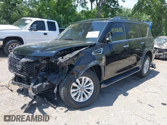 ✅ 2020 Nissan Armada SL • VIN: JN8AY2ND1LX015174 • Lot: 45358183. Wystawiony na IAAI z przebiegiem 93 665 mil. Bezpłatny archiwum sprzedaży aukcyjnych z USA i szczegółowy raport historii pojazdu na DreamBid. Zdjęcie 2.