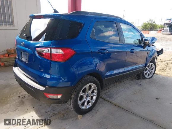 ✅ 2021 Ford EcoSport SE • VIN: MAJ3S2GE4MC404000 • Lot: 45182925. Wystawiony na IAAI z przebiegiem 35 775 mil. Bezpłatny archiwum sprzedaży aukcyjnych z USA i szczegółowy raport historii pojazdu na DreamBid. Zdjęcie 4.