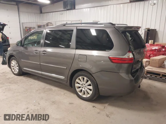 ✅ 2015 Toyota Sienna XLE • VIN: 5TDDK3DC5FS106497 • Лот: 43806941. Опубліковано раніше на IAAI з пробігом 120 586 миль. Безкоштовний доступ до архіву аукціонних продажів зі США та докладний звіт про історію автомобіля на DreamBid. Зображення 3.