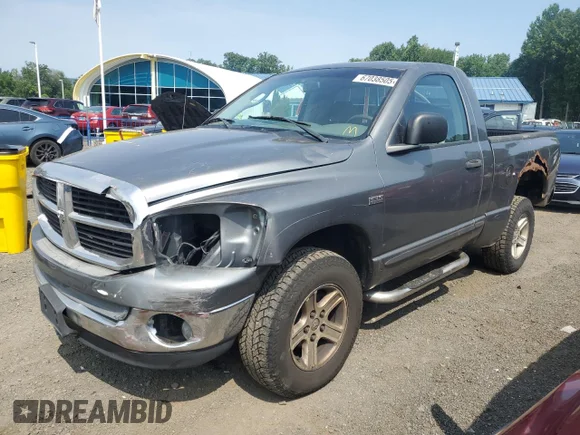 ✅ 2006 Dodge 1500 SLT • VIN: 1D7HU16226J166809 • Lot: 67038505. Listed on Copart with 232,604 mi. Free auction sales archive from the USA and detailed vehicle history report at DreamBid. Image 1.