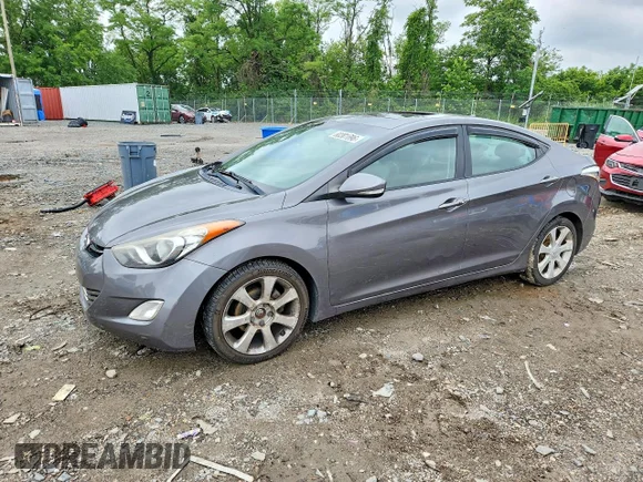 ✅ 2012 Hyundai Elantra Limited • VIN: 5NPDH4AE9CH108958 • Lot: 60301696. Wystawiony na Copart z przebiegiem 167 228 mil. Bezpłatny archiwum sprzedaży aukcyjnych z USA i szczegółowy raport historii pojazdu na DreamBid. Zdjęcie 1.