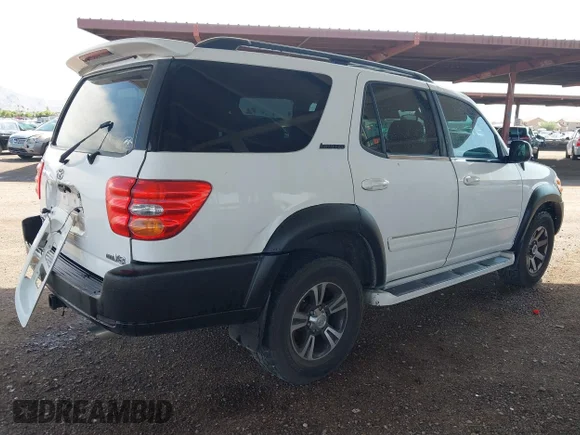 ✅ 2001 Toyota Sequoia Limited • VIN: 5TDZT38A61S054835 • Lot: 43156555. Wystawiony na IAAI z przebiegiem 233 253 mil. Bezpłatny archiwum sprzedaży aukcyjnych z USA i szczegółowy raport historii pojazdu na DreamBid. Zdjęcie 4.