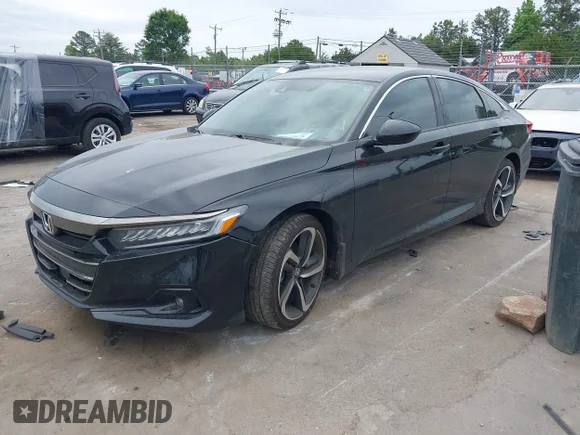 ✅ 2022 Honda Accord Sport • VIN: 1HGCV1F37NA076632 • Lot: 45022878. Wystawiony na IAAI z przebiegiem 73 524 mil. Bezpłatny archiwum sprzedaży aukcyjnych z USA i szczegółowy raport historii pojazdu na DreamBid. Zdjęcie 2.