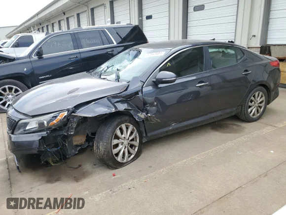 ✅ 2015 Kia Optima LX • VIN: 5XXGM4A74FG475325 • Лот: 57842684. Опубликован ранее на Copart с пробегом 104 377 миль. Бесплатный доступ к архиву аукционных продаж из США и подробный отчёт об истории автомобиля на DreamBid. Изображение 1.
