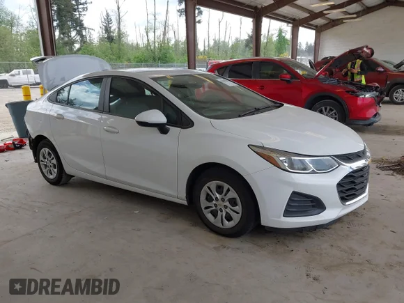 ✅ 2019 Chevrolet Cruze LS • VIN: 1G1BC5SM8K7151247 • Lot: 45090389. Listed on IAAI with 135,478 mi. Free auction sales archive from the USA and detailed vehicle history report at DreamBid. Image 1.