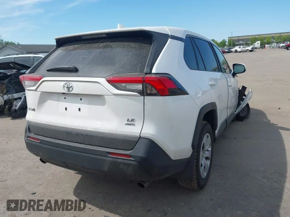 ✅ 2025 Toyota RAV4 LE • VIN: 2T3G1RFV6SC497123 • Lot: 45244087. Listed on IAAI with 21,403 mi. Free auction sales archive from the USA and detailed vehicle history report at DreamBid. Image 4.