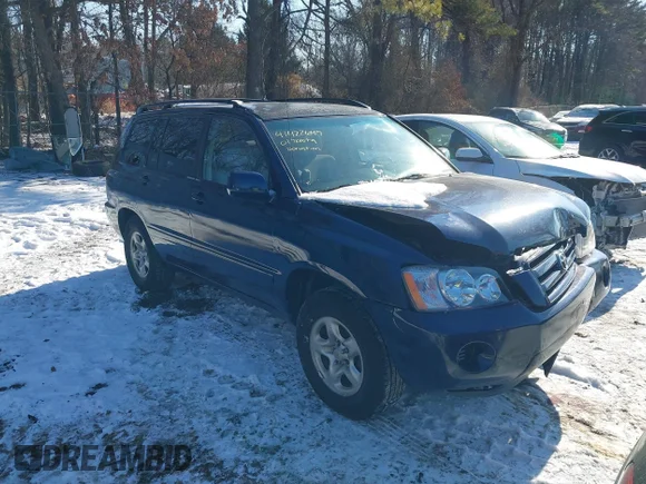 ✅ 2004 Toyota Highlander • VIN: JTEGD21A440075677 • Lot: 45261244. Listed on IAAI with 184,920 mi. Free auction sales archive from the USA and detailed vehicle history report at DreamBid. Image 1.
