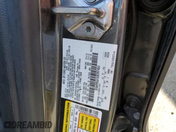 ✅ 2016 Ford Fusion Titanium • VIN: 3FA6P0SU1GR397465 • Лот: 45497283. Опубликован ранее на Copart с пробегом 105 496 миль. Бесплатный доступ к архиву аукционных продаж из США и подробный отчёт об истории автомобиля на DreamBid. Изображение 12.