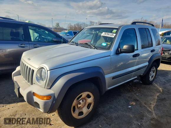 ✅ 2003 Jeep Liberty Sport • VIN: 1J4GL48K43W726233 • Лот: 79794135. Опубликован ранее на Copart с пробегом 138 566 миль. Бесплатный доступ к архиву аукционных продаж из США и подробный отчёт об истории автомобиля на DreamBid. Изображение 1.