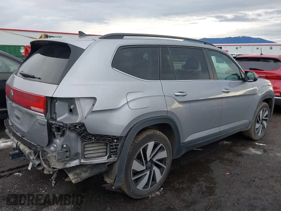 ✅ 2024 Volkswagen Atlas SE • VIN: 1V2HR2CA1RC581687 • Lot: 44141342. Wystawiony na IAAI z przebiegiem 32 649 mil. Bezpłatny archiwum sprzedaży aukcyjnych z USA i szczegółowy raport historii pojazdu na DreamBid. Zdjęcie 4.