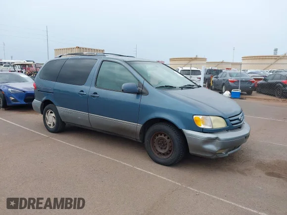 ✅ 2001 Toyota Sienna XLE • VIN: 4T3ZF13C61U369279 • Lot: 45290101. Listed on IAAI with 150,619 mi. Free auction sales archive from the USA and detailed vehicle history report at DreamBid. Image 1.