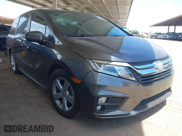 ✅ 2020 Honda Odyssey EX-L • VIN: 5FNRL6H74LB011009 • Lot: 45367168. Listed on IAAI with 39,001 mi. Free auction sales archive from the USA and detailed vehicle history report at DreamBid. Image 1.