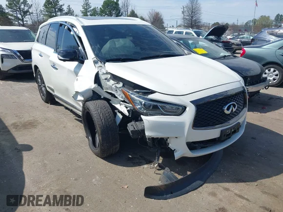 ✅ 2020 Infiniti QX60 Luxe • VIN: 5N1DL0MM4LC534624 • Lot: 44589479. Listed on IAAI with 91,286 mi. Free auction sales archive from the USA and detailed vehicle history report at DreamBid. Image 1.