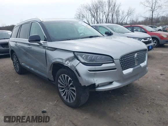 ✅ 2023 Lincoln Aviator Standard • VIN: 5LM5J6XC0PGL15901 • Lot: 42006388. Listed on IAAI with 31,538 mi. Free auction sales archive from the USA and detailed vehicle history report at DreamBid. Image 1.