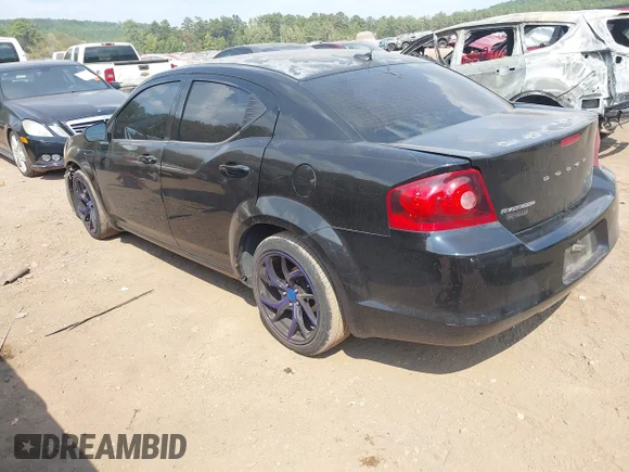 ✅ 2014 Dodge Avenger SE • VIN: 1C3CDZAB5EN221310 • Lot: 43128678. Listed on IAAI with 186,010 mi. Free auction sales archive from the USA and detailed vehicle history report at DreamBid. Image 3.