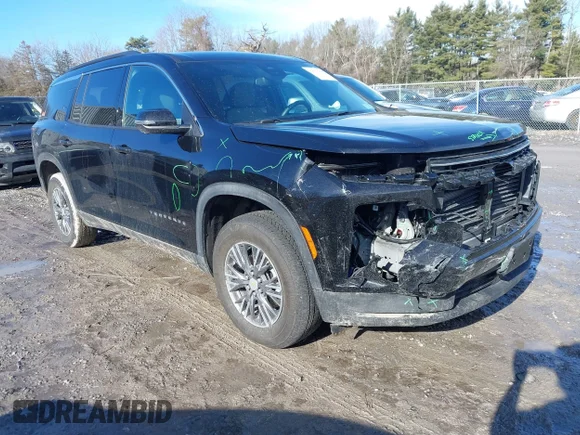 ✅ 2025 Chevrolet Traverse AWD LT • VIN: 1GNEVGRS0SJ258348 • Лот: 44559259. Опубліковано раніше на IAAI з пробігом 12 308 миль. Безкоштовний доступ до архіву аукціонних продажів зі США та докладний звіт про історію автомобіля на DreamBid. Зображення 1.