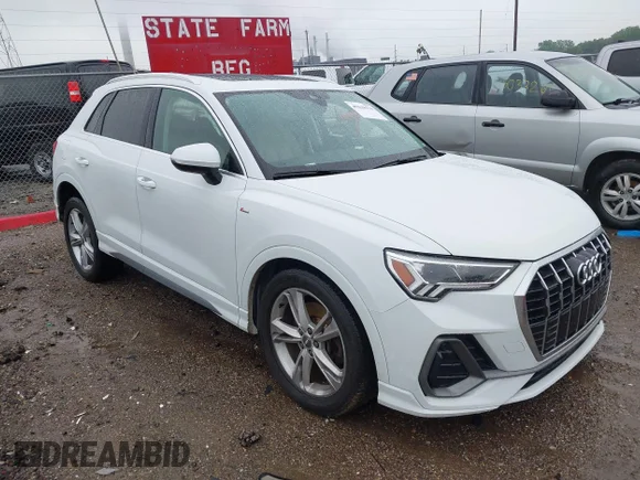 ✅ 2020 Audi Q3 S line Premium Plus • VIN: WA1EECF37L1071814 • Lot: 45018170. Wystawiony na IAAI z przebiegiem 66 910 mil. Bezpłatny archiwum sprzedaży aukcyjnych z USA i szczegółowy raport historii pojazdu na DreamBid. Zdjęcie 1.
