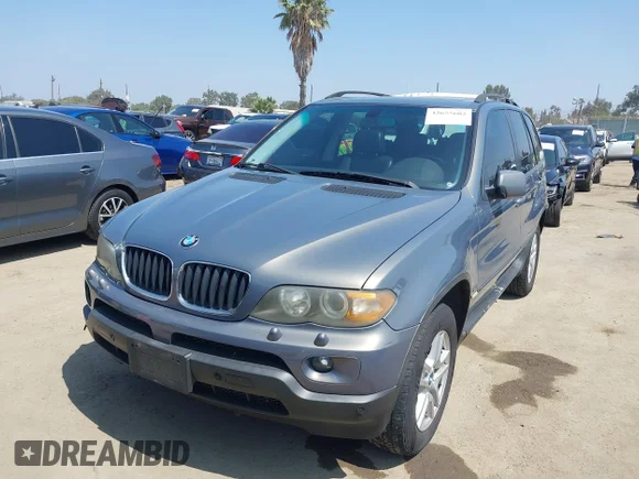 ✅ 2006 BMW X5 3.0i • VIN: 5UXFA135X6LY36683 • Lot: 42655602. Listed on IAAI with 204,433 mi. Free auction sales archive from the USA and detailed vehicle history report at DreamBid. Image 2.