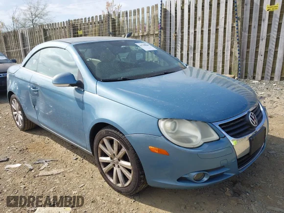 ✅ 2007 Volkswagen Eos • VIN: WVWAA71F77V043468 • Лот: 44764989. Опубликован ранее на IAAI с пробегом 175 937 миль. Бесплатный доступ к архиву аукционных продаж из США и подробный отчёт об истории автомобиля на DreamBid. Изображение 1.